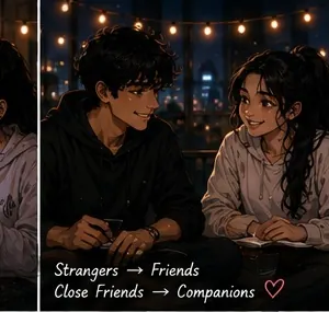 Animated memories of the couple